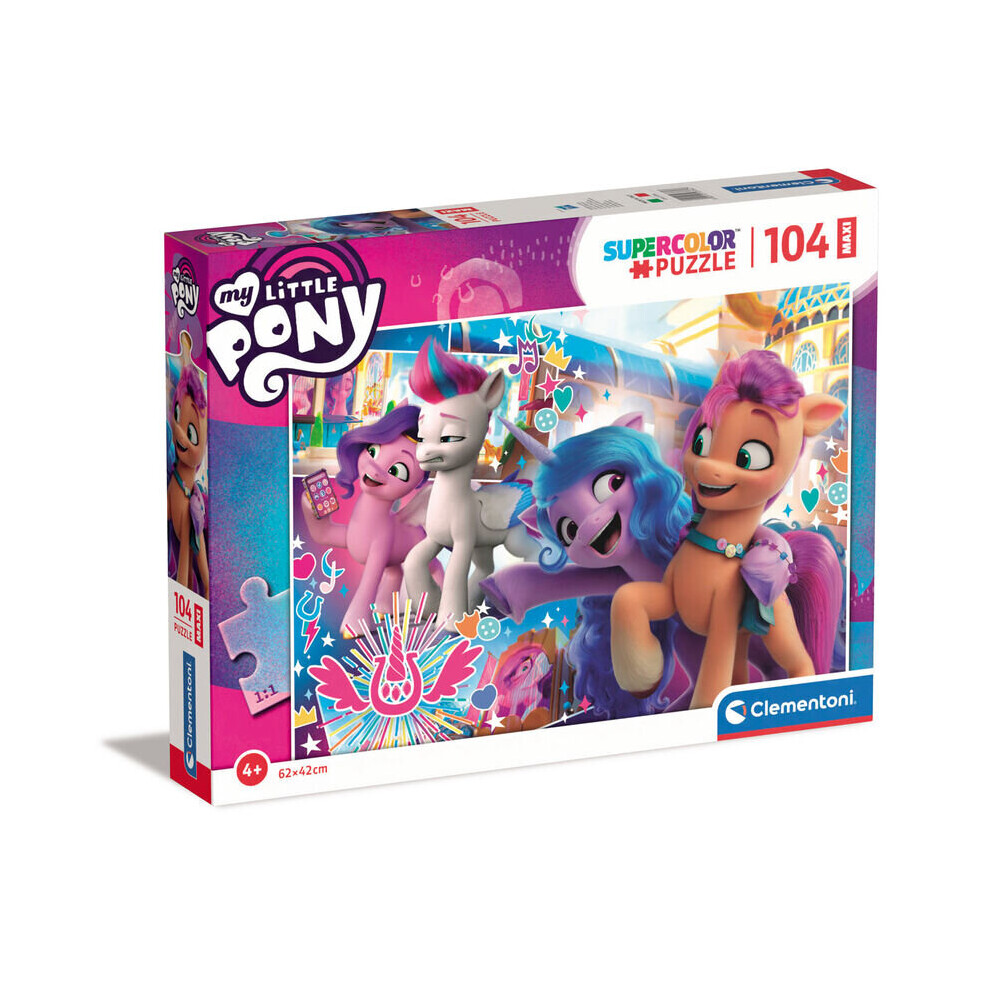 Clementoni My Little Pony Maxi Puzzle Of 104 Pieces - Version 2 - 62 x 42 CM