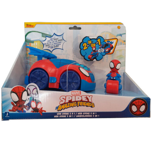 Jazwares Marvel Spidey + Vehicle Set Figure
