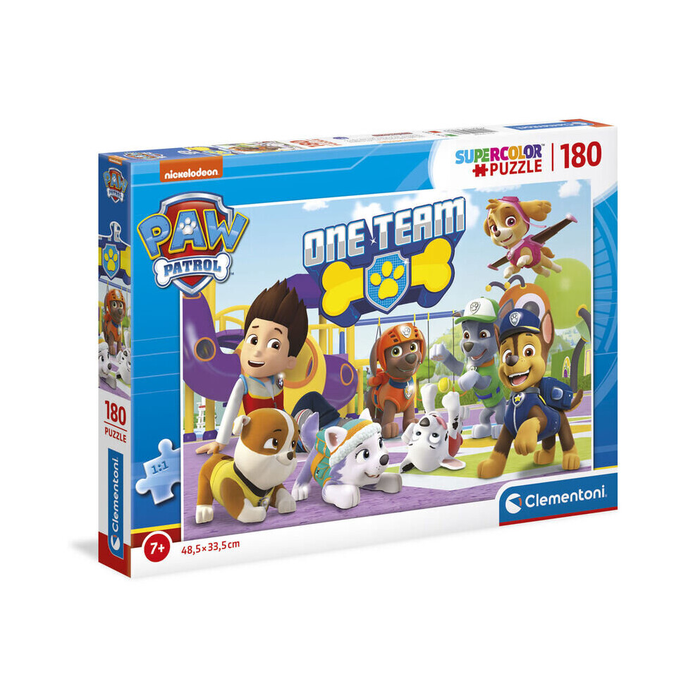 Clementoni Paw Patrol Puzzle Of 180 Pieces - Version 2 - 34.3 x 24.3 x 3.5 CM