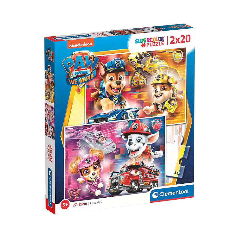 Clementoni Paw Patrol Puzzle Of 2 x 20 Pieces - 27 x 19 CM