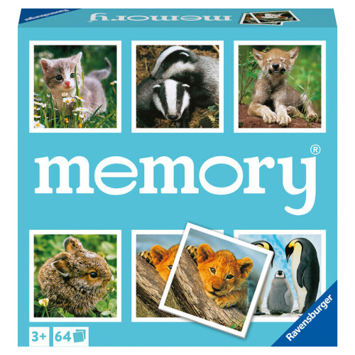 Ravensburger Ravensburger Animal Babies Memory Game - Διασκεδαστικό Παιχνίδι Αντιστοίχησης για Παιδιά