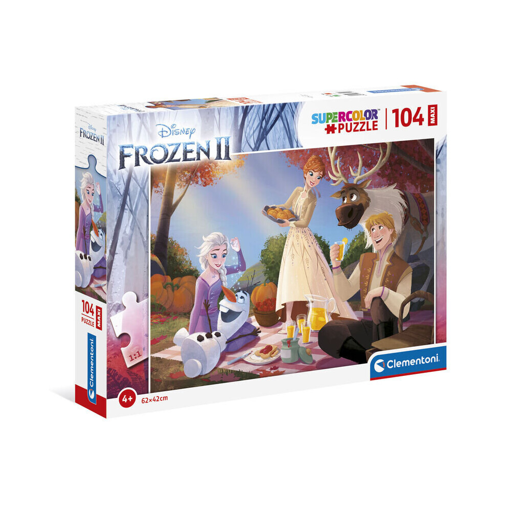 Clementoni Disney Frozen 2 Maxi Puzzle Of 104 Pieces - Version 2 - 37 X 28.1 X 5.5 Cm