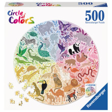 Ravensburger Animals Puzzle Of 500 Pieces - 52 x 52 CM - Jigsaw Puzzle