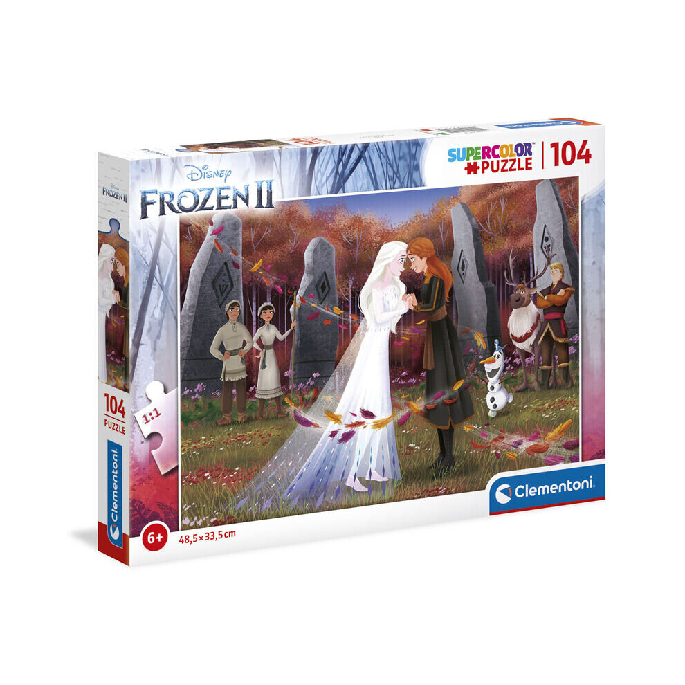 Clementoni Disney Frozen 2 Puzzle Of 104 Pieces - Version 1 - 34.3 X 24.3 X 3.5 Cm