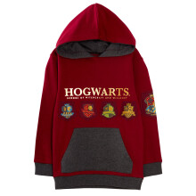 (4-5 Years) Harry Potter Hoodie Kids Hogwarts House Teams Crest Hooded Fleece Top Sweatshirt