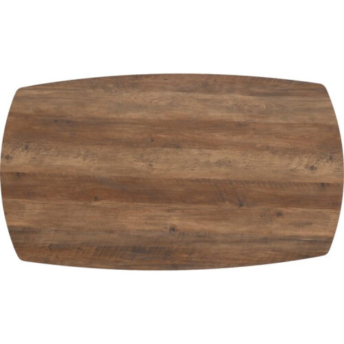 Seconique Athens Rectangular Medium Oak Effect/Black Dining Table Only 2