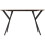 Seconique Athens Rectangular Medium Oak Effect/Black Dining Table Only 5