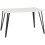 Seconique Marlow White Marble Effect/Black Dining Table 1