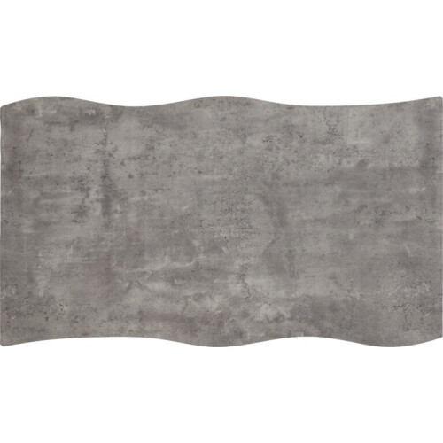Seconique Quebec Wave Edge Concrete Effect/Black Dining Table Only 1