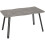 Seconique Quebec Wave Edge Concrete Effect/Black Dining Table Only 1