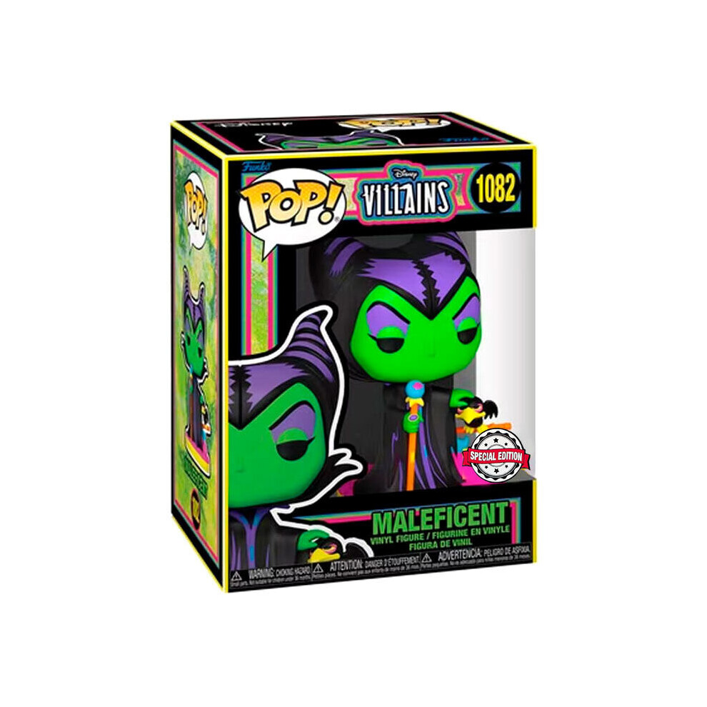 Funko Pop Figure Disney Villains Maleficent Exclusive Black/Light