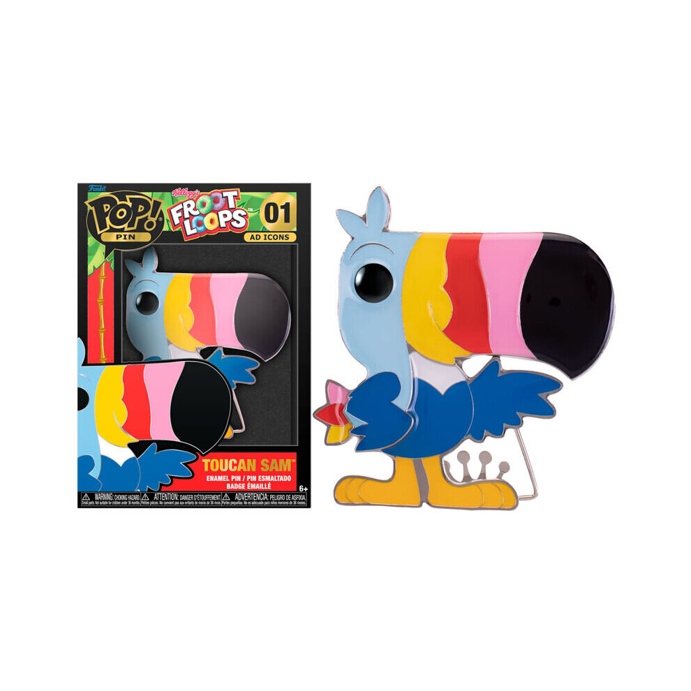 Funko Froot Loops Toucan Sam Large Enamel POP Pin - 10 CM