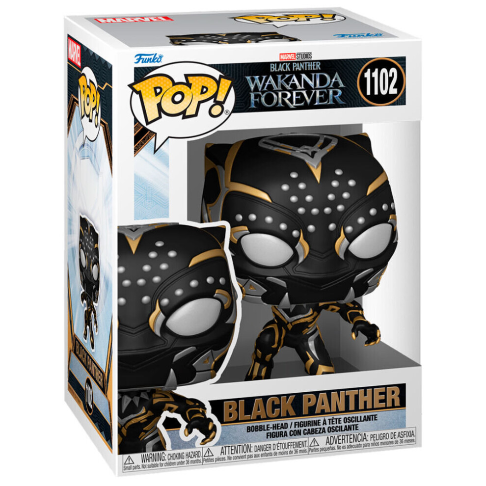 Funko POP Figure Marvel Black Panther Wakanda Forever Black Panther