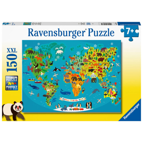 Ravensburger Ravensburger Tierweltkarte XXL 150 Teile Puzzle