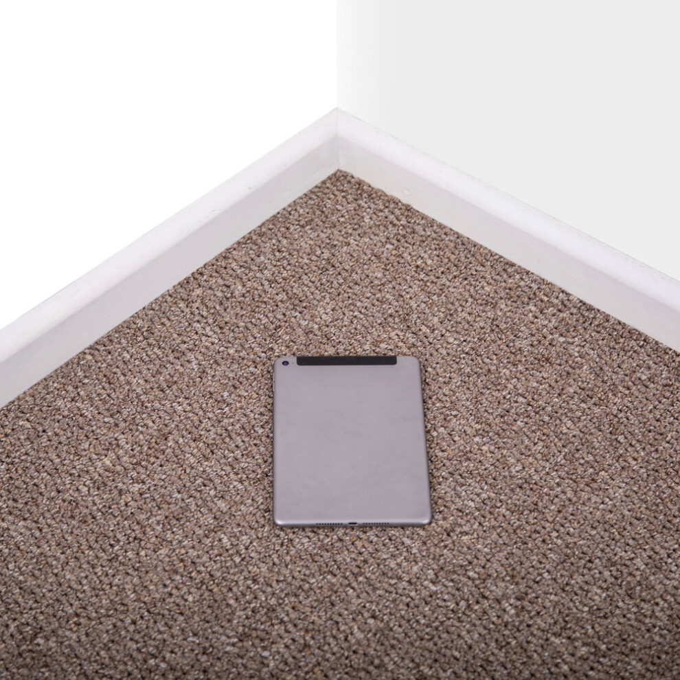 (8M X 5M Width) Brown Sand Shade Berber Loop Carpet 5056524023600