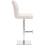 Deluxe Ravenna Leather Bar Stool White 2