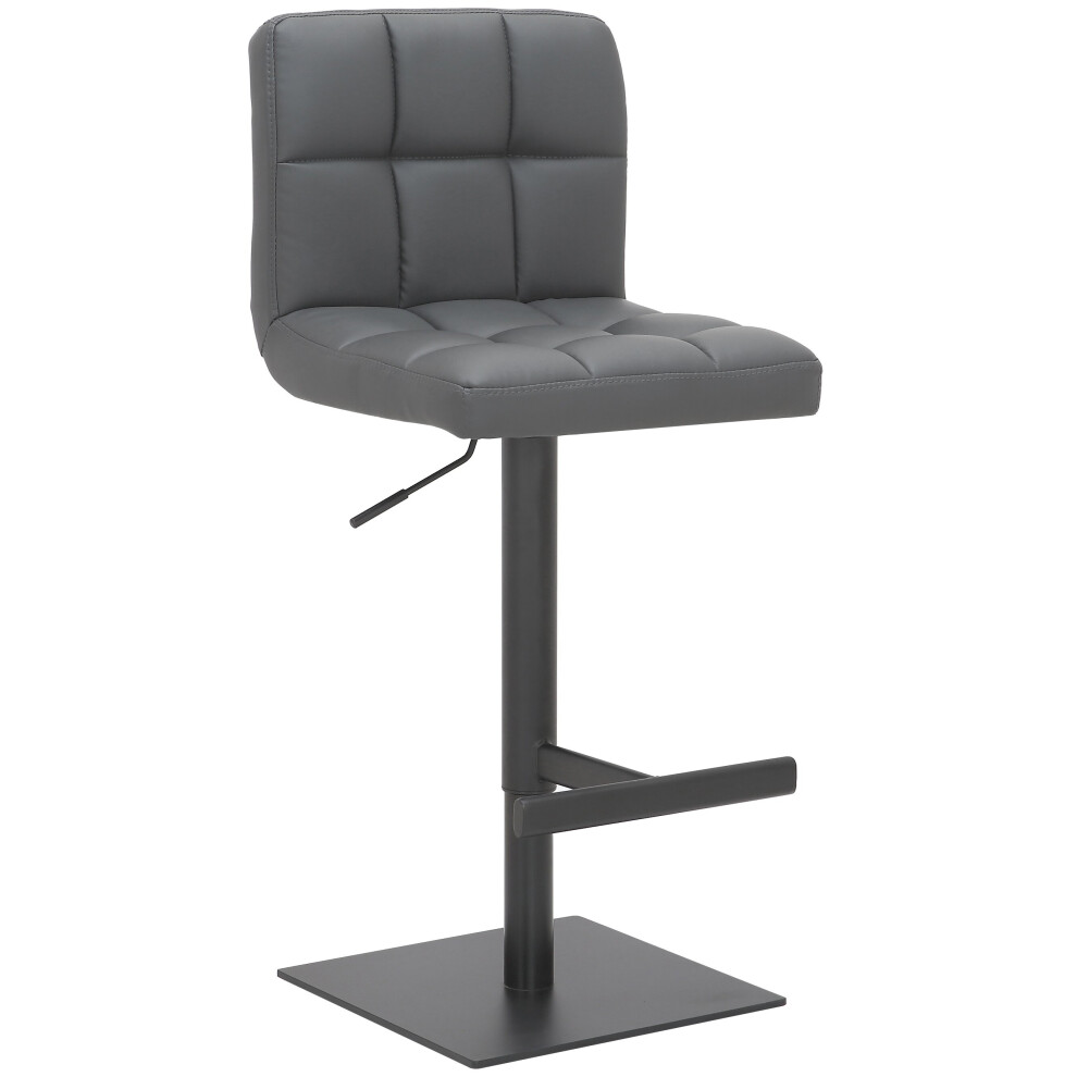 Lamboro Black Deluxe Allegro Matt Bar Stool Charcoal