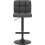 Allegro Matt Black Bar Stool Charcoal 3