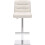 Deluxe Luscious Leather Bar Stool White 3