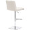 Deluxe Luscious Leather Bar Stool White 4