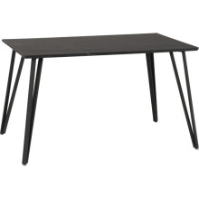 Marlow Black Marble Effect/Black Dining Table Only