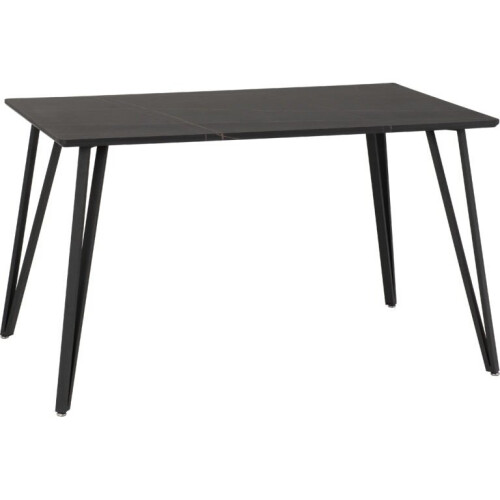 Marlow Black Marble Effect/Black Dining Table Only