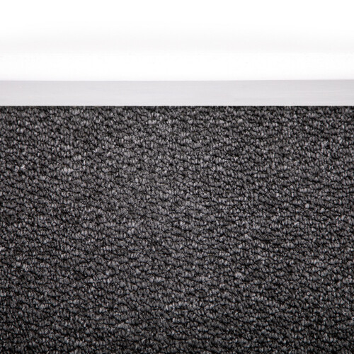 (7m x 4m Width) Dark Grey Charcoal Shade Berber Loop Carpet 1