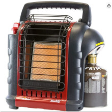 Mr. Heater Portable Buddy Heater, 9K Btu, Propane, Red-Black, 1 Pack