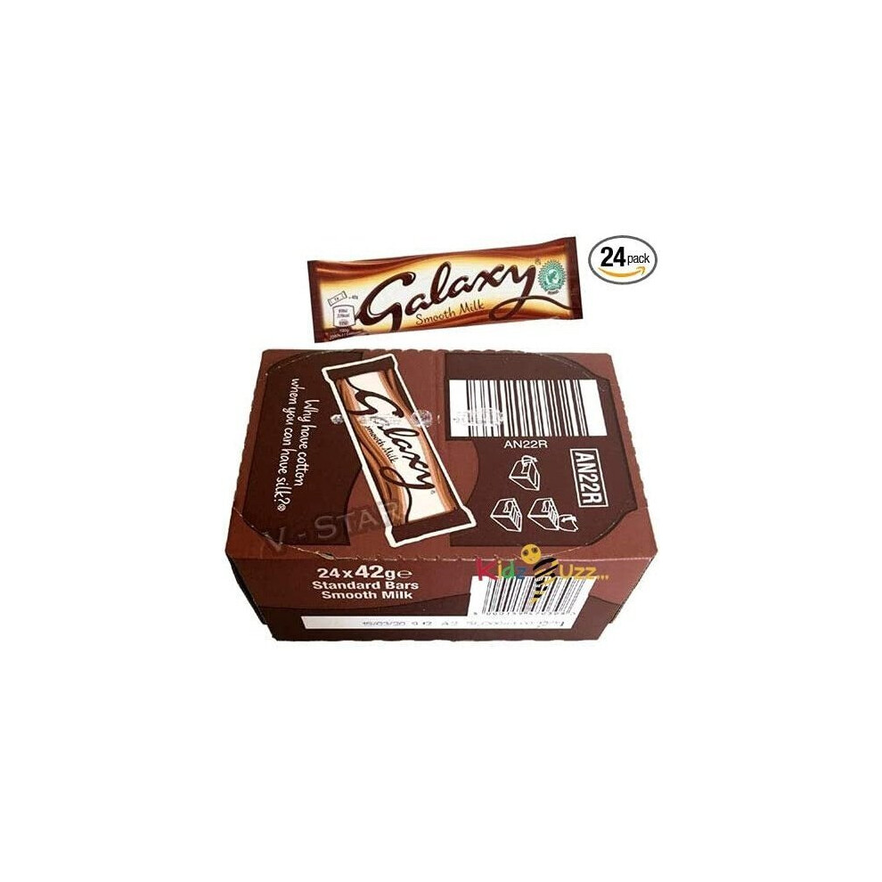 Galaxy Milk Chocolate Bar - Pack of 24 x 42G