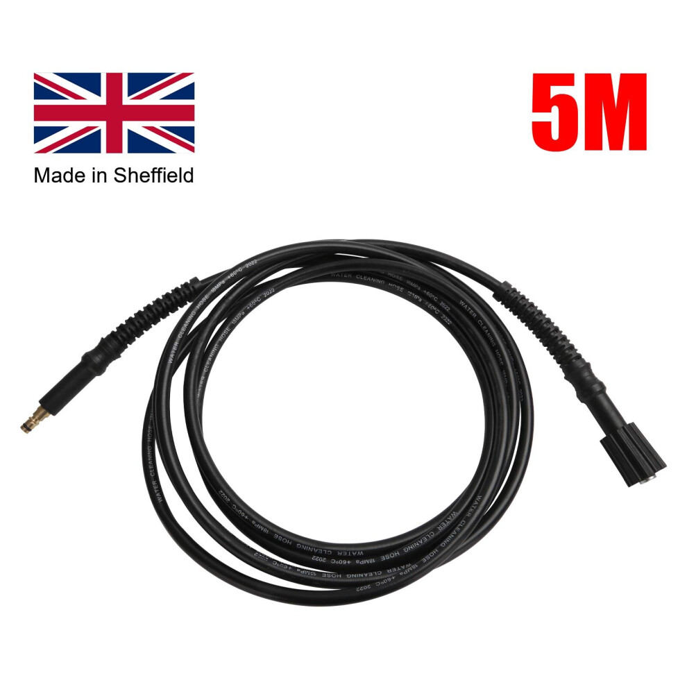 5M Replacement High Pressure Washer Hose Duty Car Jet Power Wash