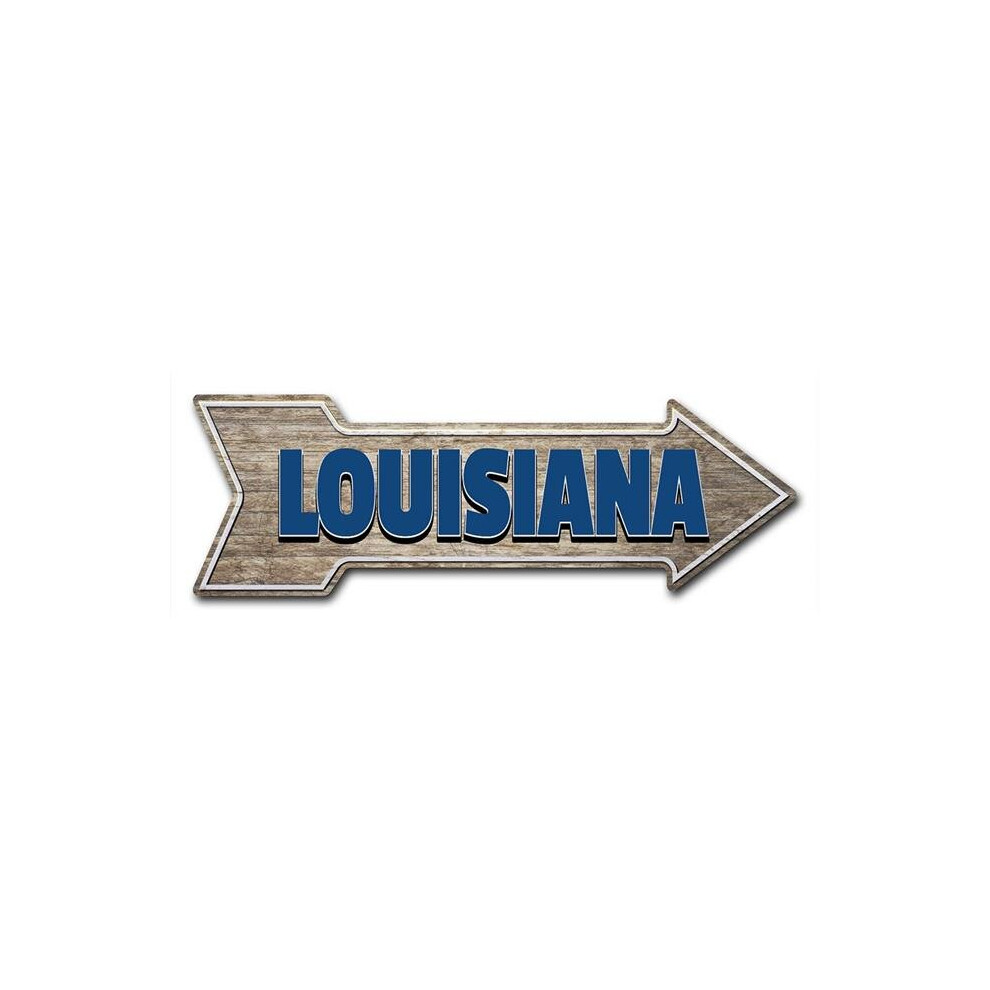 SignMission D-A-10-999767 10 x 30 in. Indoor & Outdoor Decor Direction Sticker Vinyl Wall Decals - Louisiana - 24 in.