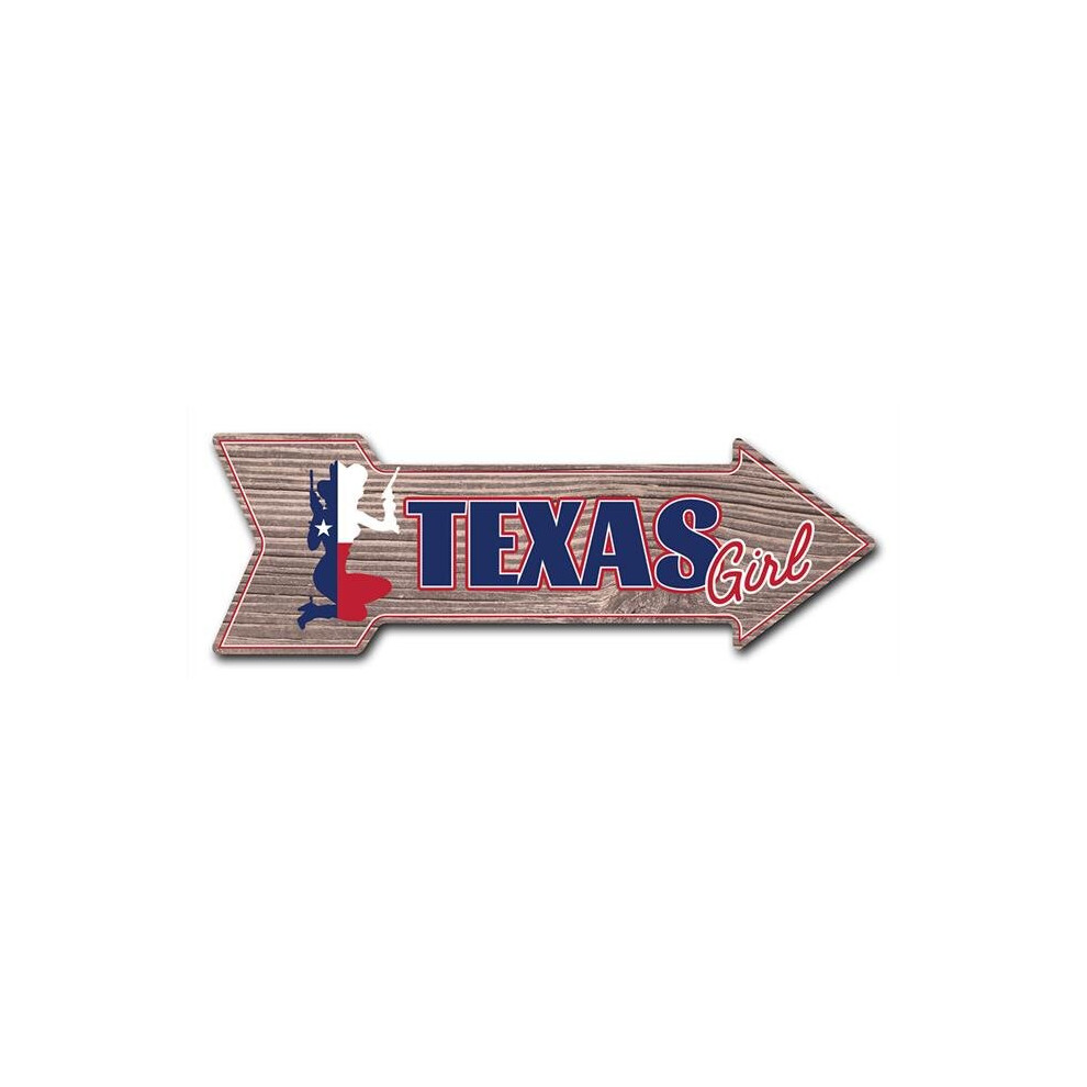 SignMission D-A-999577 6 x 18 in. Indoor & Outdoor Decor Direction Sticker Vinyl Wall Decals - Texas Girl - 24 in.