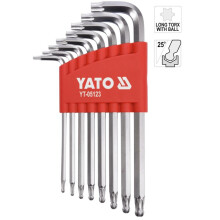 YATO YT-05123, torx Key Set 8 pcs, Ball Ended, T9-T40 mm