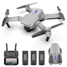 LS-E525 Foldable RC Drone Dual Camera 4K WiFi FPV HD Drone+3 Batteries