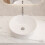 Living And Home Round White Bathroom Counter Sink Basin Bowl 2