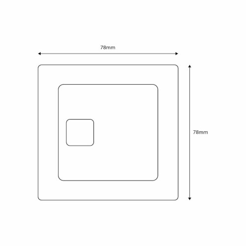 Concealed cistern with square chrome button 2