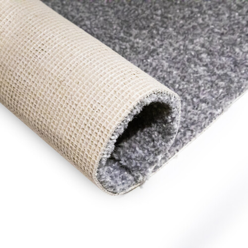 (5m x 5m Width) Light Grey Moonstone Shade Thick Saxony Carpet 2