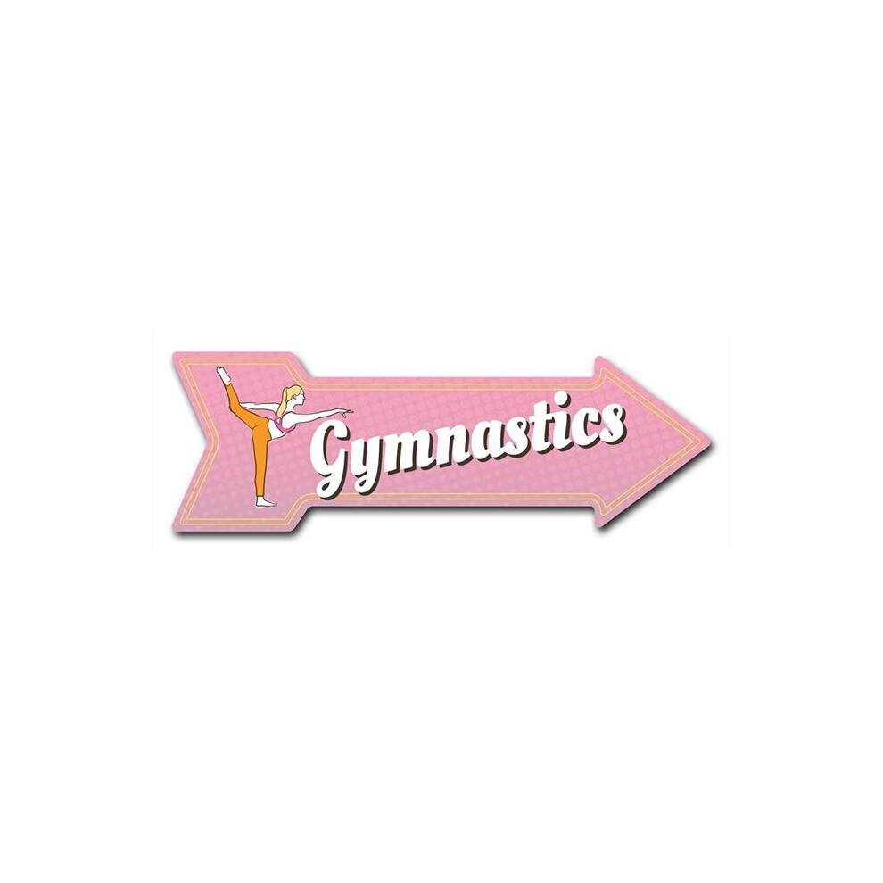 SignMission D-A-10-999836 10 x 30 in. Indoor & Outdoor Decor Direction Sticker Vinyl Wall Decals - Gymnastics - 24 in.