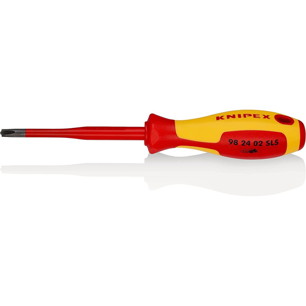 KNIPEX (Slim) PlusMinus screwdriver Phillips 1000V-insulated (212 mm) 98 24 02 SLS