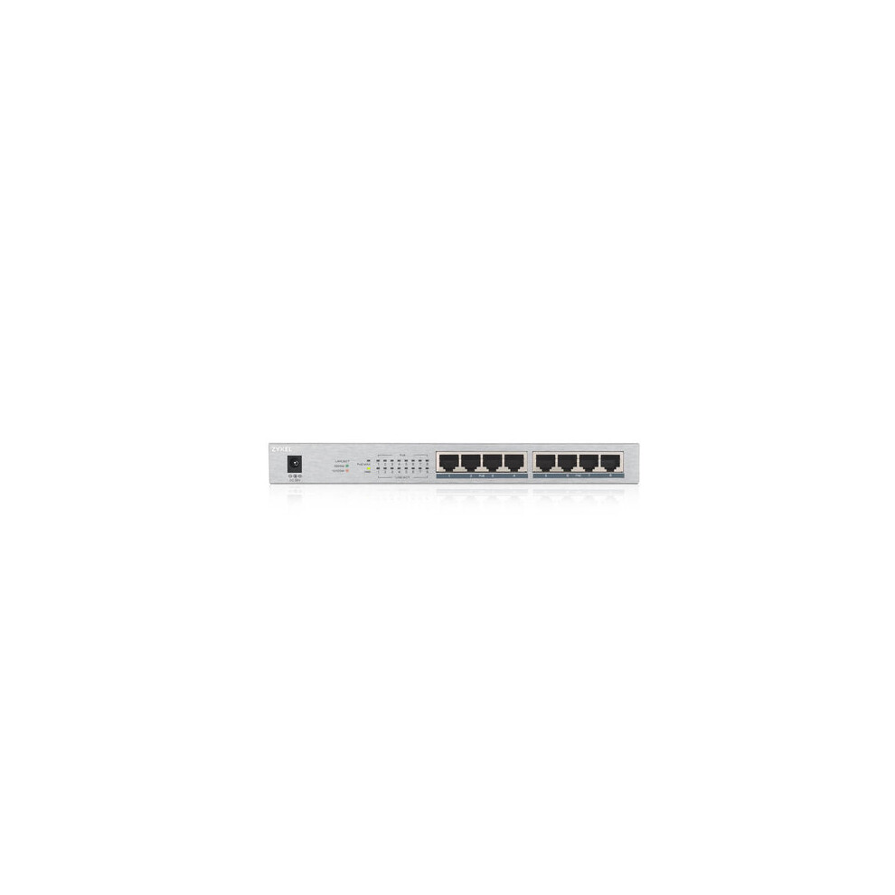 Zyxel Gs1008hp Unmanaged Gigabit Ethernet (10/100/1000) Power Over Ethernet (Poe) Grey 4718937604135