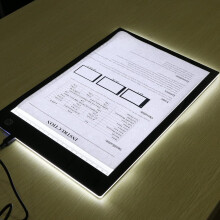 LED Light Pad, Animation Tracer Light Box Drawing Copier Desk Eye Protection Design A4 Touch Lightness Adjustable Smart for Artist Professional Carton