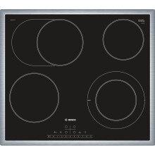 Bosch PKN645FP1E Built-in with Frame Black Glass Electric Kitchen Hob