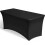 (Black) 6FT Rectangular Spandex Stretch Tight Fit Table Cover Trestle Tablecloth UK 1