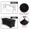 (Black) 6FT Rectangular Spandex Stretch Tight Fit Table Cover Trestle Tablecloth UK 3