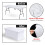 (White) 6FT Rectangular Spandex Stretch Tight Fit Table Cover Trestle Tablecloth UK 4