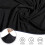 (Black) 6FT Rectangular Spandex Stretch Tight Fit Table Cover Trestle Tablecloth UK 4
