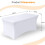 (White) 6FT Rectangular Spandex Stretch Tight Fit Table Cover Trestle Tablecloth UK 2