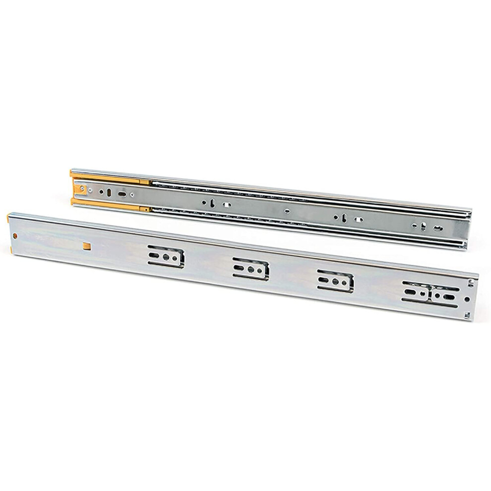 Photos - Other for Repair Emuca - Ball bearing drawer slides 45mm x 400mm, Set of 5 pairs of full extension drawer runners with soft closing