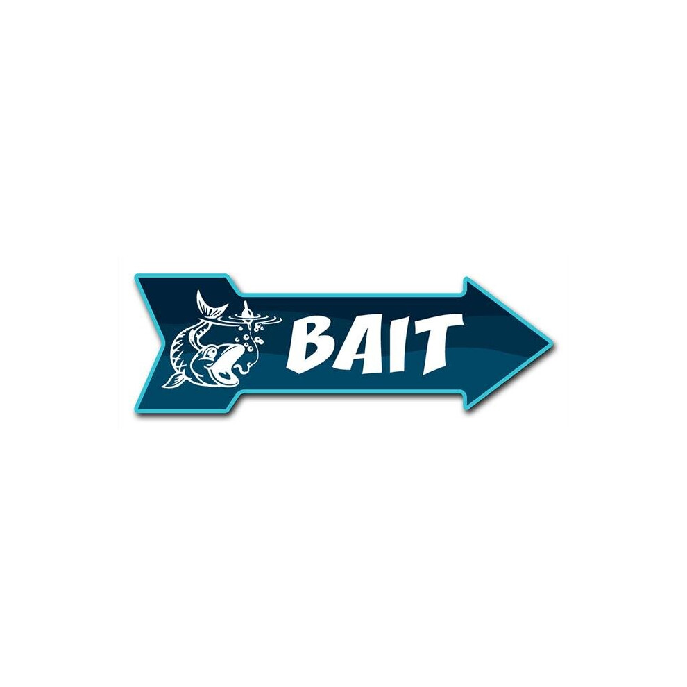 SignMission D-A-12-999960 12 x 36 in. Indoor & Outdoor Decor Direction Sticker Vinyl Wall Decals - Bait - 24 in.
