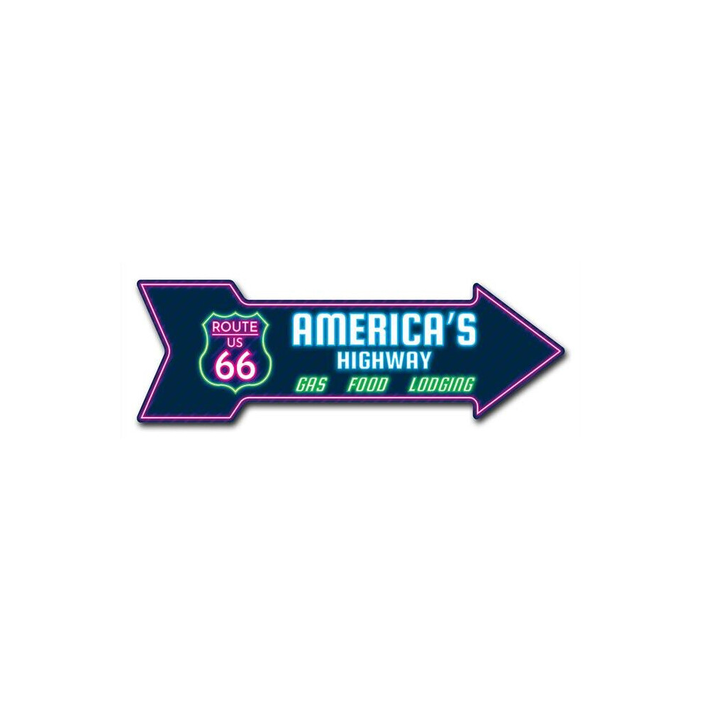 SignMission D-A-12-999996 12 x 36 in. Indoor & Outdoor Decor Direction Sticker Vinyl Wall Decals - 66 Lodging - 24 in.